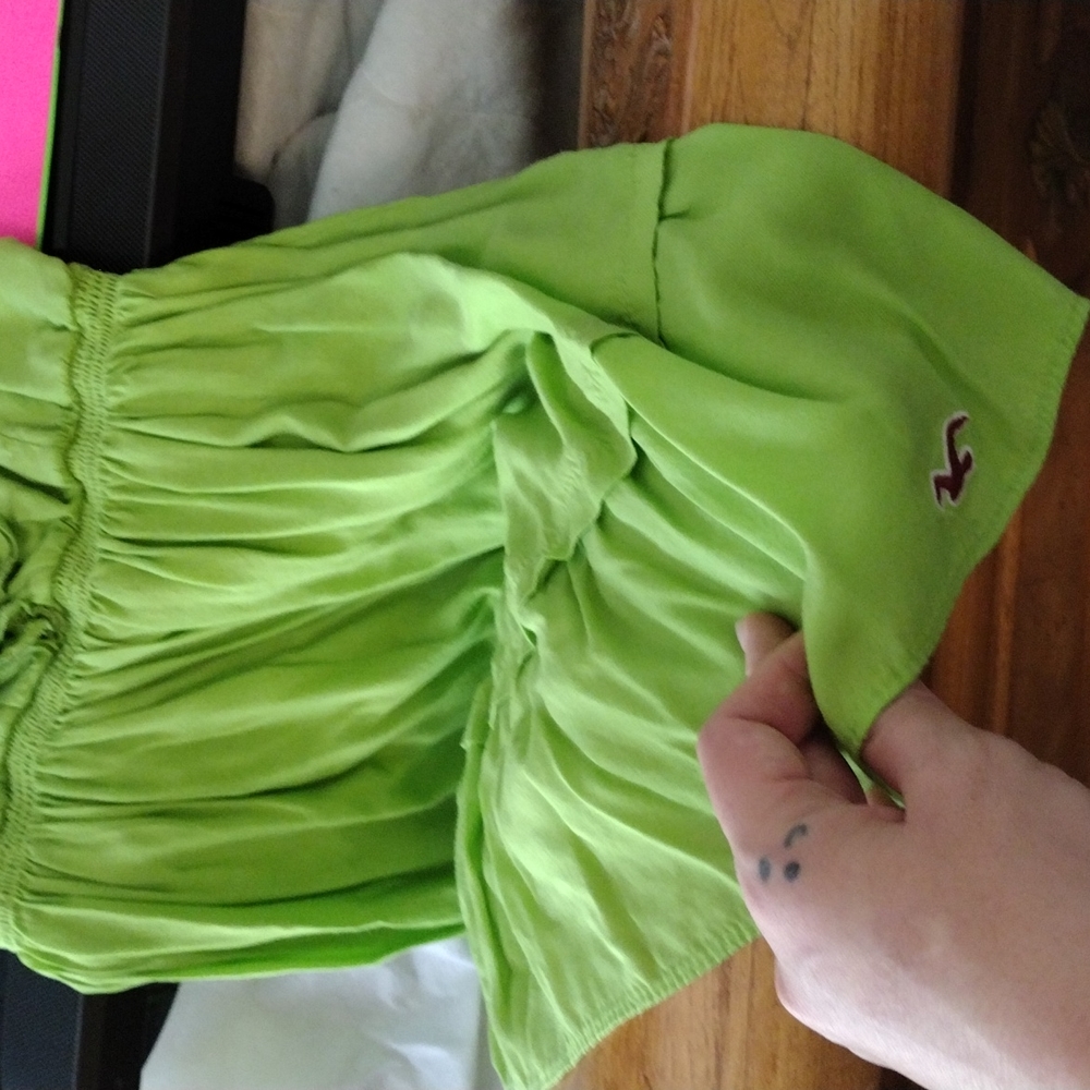 Lime green dress size Hollister Large